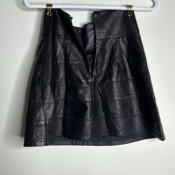 Philipp Plein Leather Mini Skirt - Picture 8 of 12